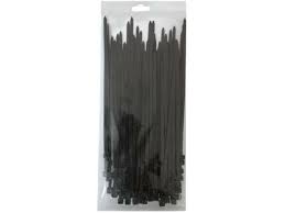 Abraçadeiras Pretas 200mm X 4,8 Mm 100UN.