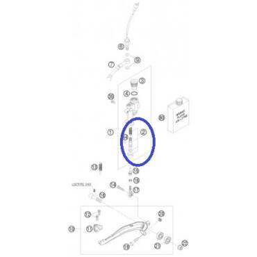 KIT DE REPARAÇÃO PISTON 13MM 06- CONTROLE TRAVÃO TRASEIRO BREMBO