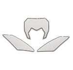 Kit fundos placas de número