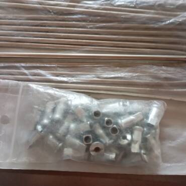 KIT RAIOS INOX+PORCAS 18" HONDA CR/CRF 125-450